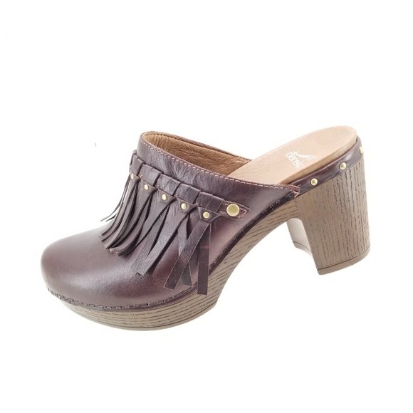 Dansko Womens 3101457045 Deni Leather Slip On Mules Clogs Brown Size 39(8.5) - Picture 4 of 7